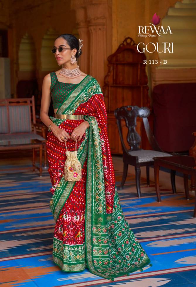 Rewaa Gouri Silk Heavy Wedding Wear New Designer Saree Collection